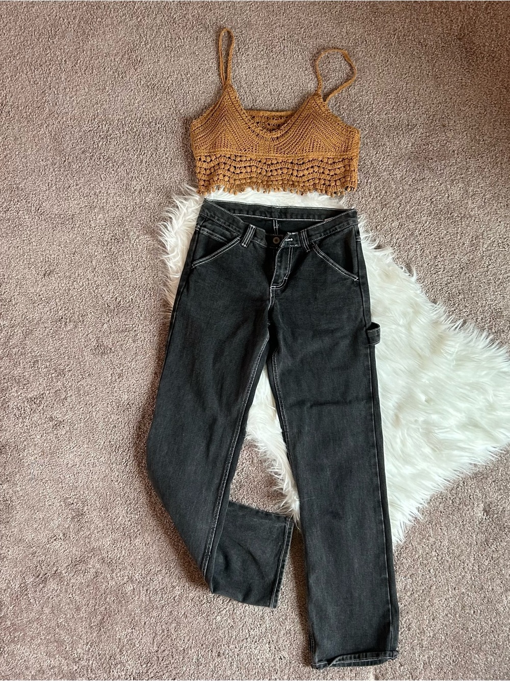 Black Barrel Leg Jeans- 100% Cotton